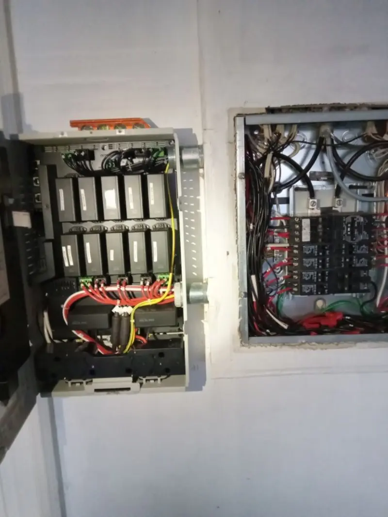 Electrical panel upgrade completed for Security Camera Wiring in Kokomo